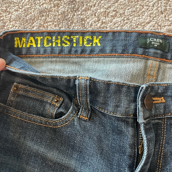 J. Crew Matchstick Straight Leg, Full Length Classic Women's Blue Jeans, Sz. 28R - Picture 4 of 12